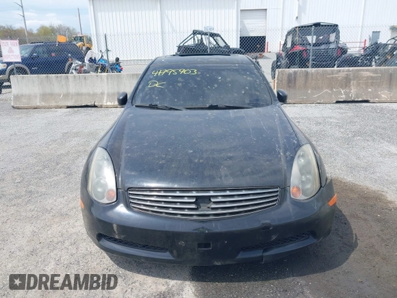 2003 Infiniti G35 Coupe w/Leather with VIN JNKCV54E23M222956, listed as a IAAI auction lot 41995903 with 1 mi miles. Bid and sale history available at carsss.com. Image 6.