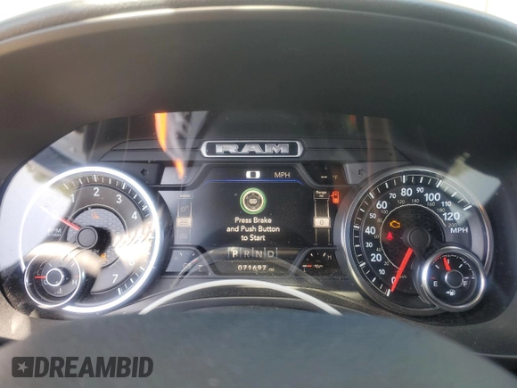 2020 Ram 1500 Big Horn z VIN 1C6SRFFT9LN379629, wystawiony jako Copart lot #51930605 z przebiegiem 71 697 mil mil oraz Szkoda całkowita • Salvage title. Historia ofert i sprzedaży dostępna na DreamBid. Obrazek 9.