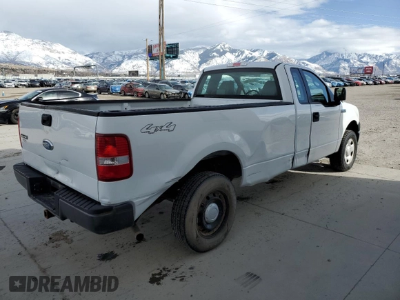 2006 Ford F-150 XL with VIN 1FTRF14W76NA59035, listed as a Copart auction lot 46174185 with 95,424 mi miles and Salvage Title. Bid and sale history available at carsss.com. Image 3.