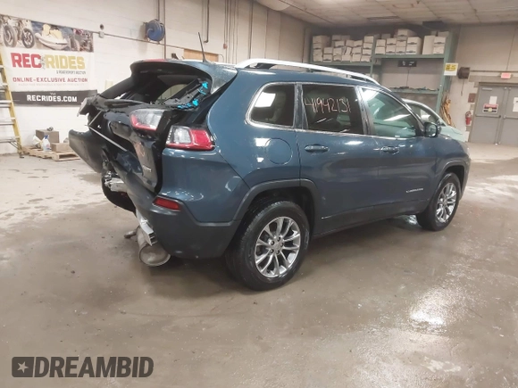 2020 Jeep Cherokee Latitude Plus with VIN 1C4PJMLB2LD523534, listed as a IAAI auction lot 41942131 with 66,676 mi miles and . Bid and sale history available at DreamBid. Image 4.