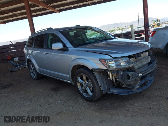 2017 Dodge Journey Crossroad Plus z VIN 3C4PDCGG6HT544637, wystawiony jako IAAI lot #42604245 z przebiegiem 110 759 mil mil oraz . Historia ofert i sprzedaży dostępna na DreamBid. Obrazek 1.
