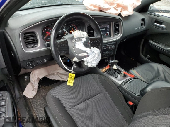 2022 Dodge Charger SXT with VIN 2C3CDXBG7NH202281, listed as a Copart auction lot 89396365 with 34,422 mi miles and Salvage Title. Bid and sale history available at DreamBid. Image 8.