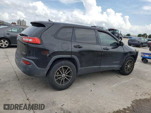 2015 Jeep Cherokee Sport with VIN 1C4PJLAB7FW517637, listed as a Copart auction lot 61385945 with 158,956 mi miles and Salvage title. Bid and sale history available at DreamBid. Image 3.