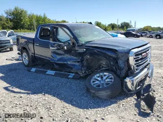 2022 GMC Sierra 1500 Limited SLT with VIN 3GTU9DED6NG124674, listed as a Copart auction lot 74126964 with 47,764 mi miles and Salvage Title. Bid and sale history available at carsss.com. Image 4.