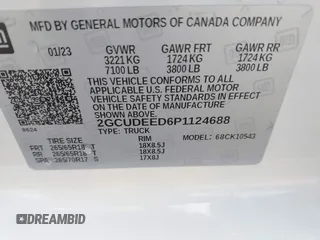 2023 Chevrolet Silverado 1500 RST with VIN 2GCUDEED6P1124688, listed as a IAAI auction lot 42028957 with 21,623 mi miles and . Bid and sale history available at DreamBid. Image 9.