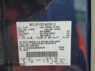 2005 Ford F-250 XL с VIN 1FTSW20505EB40249, выставлен на аукционе Copart как лот 59947115 с пробегом 234 870 миль миль и Чистый • Clean title. История ставок и продаж доступна на DreamBid. Изображение 12.