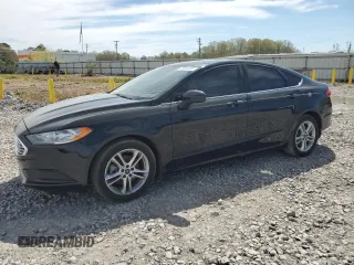 2018 Ford Fusion SE with VIN 3FA6P0HD8JR179005, listed as a Copart auction lot 50065255 with 102,378 mi miles and Salvage Title. Bid and sale history available at carsss.com. Image 1.