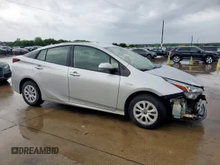 2021 Toyota Prius L Eco with VIN JTDKAMFU1M3142014, listed as a Copart auction lot 55038365 with 76,211 mi miles and Salvage title. Bid and sale history available at DreamBid. Image 4.