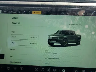 2022 Rivian R1T Adventure Package with VIN 7FCTGAAA5NN014843, listed as a Copart auction lot 47668545 with 42,640 mi miles and Salvage Title. Bid and sale history available at carsss.com. Image 9.