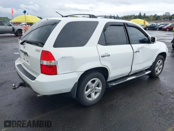 2002 Acura MDX with VIN 2HNYD18282H537033, listed as a IAAI auction lot 41965507 with Not Provided miles. Bid and sale history available at carsss.com. Image 4.