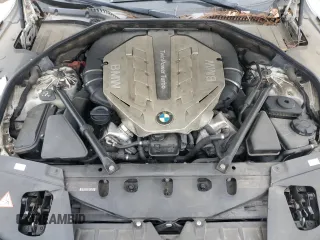 2011 BMW 7 Series 750Li with VIN WBAKB8C51BC852154, listed as a Copart auction lot 51530235 with 109,691 mi miles and Salvage Title. Bid and sale history available at carsss.com. Image 11.