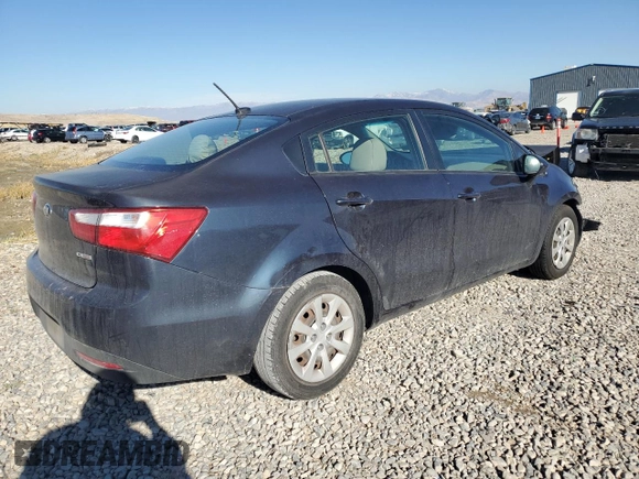 2015 Kia Rio EX with VIN KNADN4A33F6480556, listed as a Copart auction lot 79883294 with 141,136 mi miles and Salvage Title. Bid and sale history available at carsss.com. Image 3.