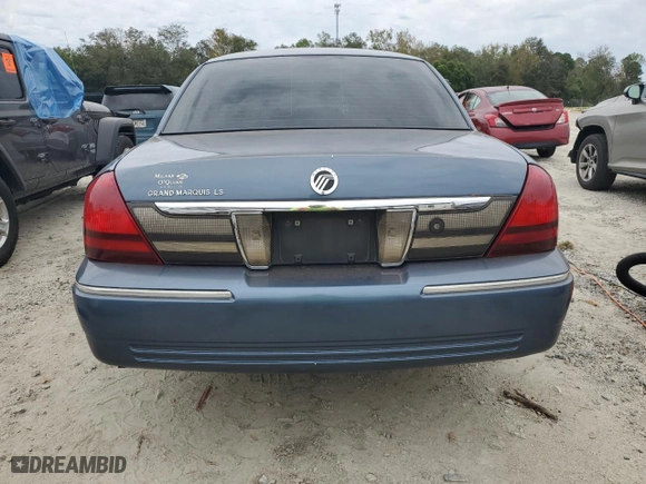 2009 Mercury Grand Marquis LS with VIN 2MEHM75V79X615422, listed as a Copart auction lot 75363584 with 158,946 mi miles and Salvage Title. Bid and sale history available at carsss.com. Image 6.