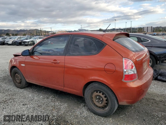2008 Hyundai Accent GS with VIN KMHCM36C88U068079, listed as a Copart auction lot 47490165 with 196,818 mi miles and Salvage Title. Bid and sale history available at carsss.com. Image 2.