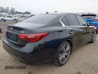 2023 Infiniti Q50 Sensory z VIN JN1EV7CP9PM511527, wystawiony jako IAAI lot #42490195 z przebiegiem 34 031 mil mil oraz . Historia ofert i sprzedaży dostępna na DreamBid. Obrazek 4.