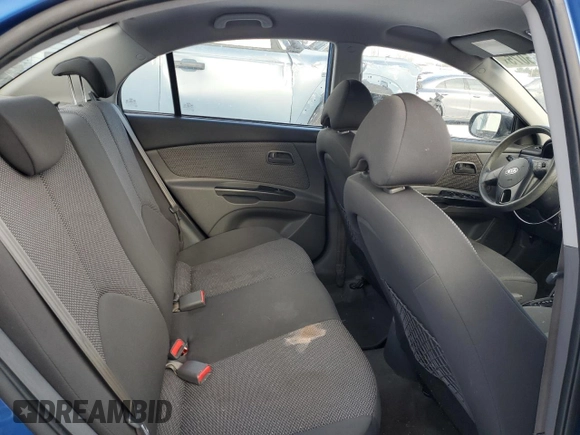 2011 Kia Rio with VIN KNADH4B37B6917894, listed as a Copart auction lot 88465075 with 229,688 mi miles and Clean Title. Bid and sale history available at DreamBid. Image 10.