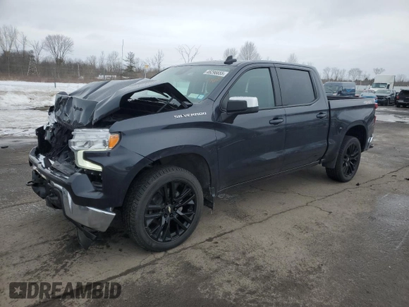 2024 Chevrolet Silverado 1500 LT with VIN 1GCPDKEK2RZ111943, listed as a Copart auction lot 46296655 with 39,474 mi miles and Salvage Title. Bid and sale history available at DreamBid. Image 1.