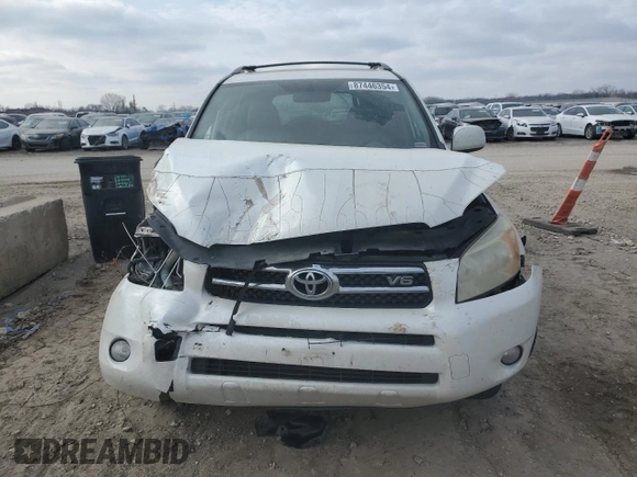 2008 Toyota RAV4 Ltd with VIN JTMBK34V285050973, listed as a Copart auction lot 87446354 with 0 mi miles and Salvage Title. Bid and sale history available at carsss.com. Image 5.