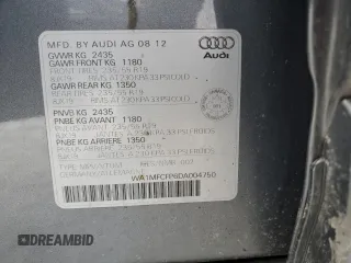 2013 Audi Q5 z VIN WA1MFCFP6DA004750, wystawiony jako Copart lot #41646924 z przebiegiem 263 470 mil mil oraz Szkoda całkowita • Salvage title. Historia ofert i sprzedaży dostępna na DreamBid. Obrazek 14.