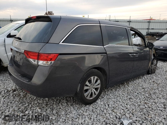 2015 Honda Odyssey EX-L with VIN 5FNRL5H66FB005444, listed as a Copart auction lot 84274804 with Not Provided miles and Salvage Title. Bid and sale history available at DreamBid. Image 3.