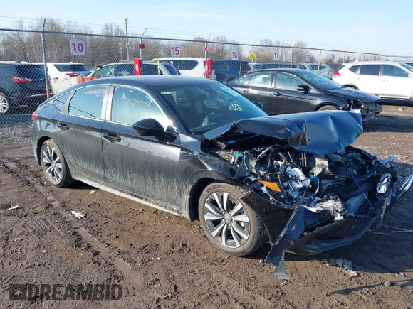 2024 Honda Civic EX-L z VIN 19XFL1H73RE014164, wystawiony jako IAAI lot #38823542 z przebiegiem 3 mil mil oraz . Historia ofert i sprzedaży dostępna na DreamBid. Obrazek 1.