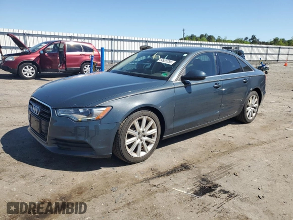 2013 Audi A6 Premium Plus with VIN WAUGFAFC9DN053872, listed as a Copart auction lot 54935735 with 117,804 mi miles and Clean title. Bid and sale history available at DreamBid. Image 1.