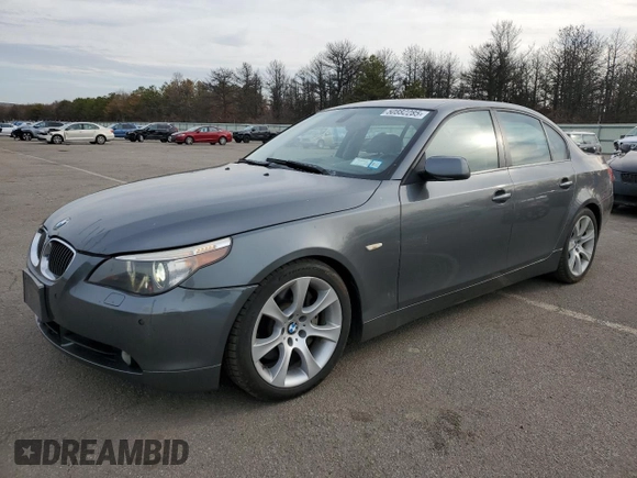 2007 BMW 5 Series 550i with VIN WBANB53507CP06606, listed as a Copart auction lot 50882285 with 127,910 mi miles and Clean Title. Bid and sale history available at DreamBid. Image 1.