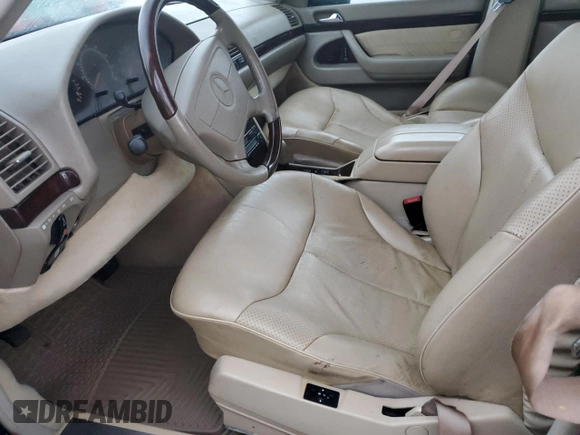 1999 Mercedes-Benz S-Class with VIN WDBGA51G8XA425456, listed as a Copart auction lot 74369624 with 0 mi miles and Non Repairable. Bid and sale history available at carsss.com. Image 7.