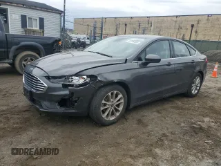 2020 Ford Fusion SE with VIN 3FA6P0HD9LR165097, listed as a Copart auction lot 43706455 with 44,281 mi miles and Salvage Title. Bid and sale history available at carsss.com. Image 1.