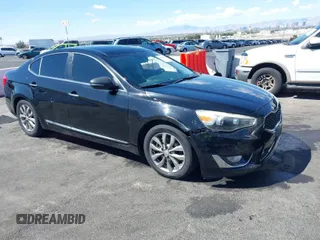 2015 Kia Cadenza Premium with VIN KNALN4D78F5170998, listed as a IAAI auction lot 41974280 with 99,006 mi miles. Bid and sale history available at carsss.com. Image 1.