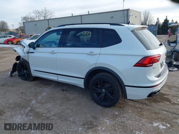 2023 Volkswagen Tiguan SE R-Line Black with VIN 3VV8B7AX9PM086225, listed as a IAAI auction lot 41276879 with Not provided miles and . Bid and sale history available at DreamBid. Image 3.