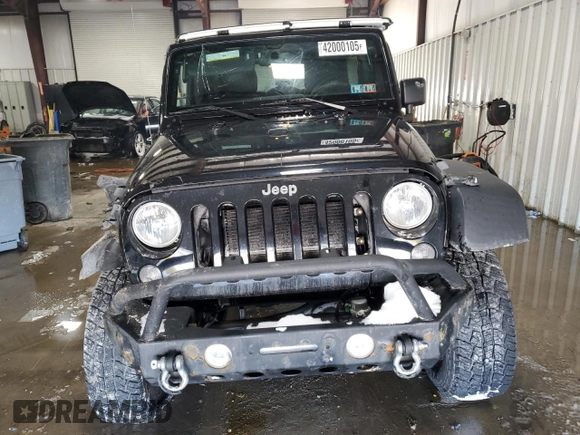 2018 Jeep Wrangler JK Unlimited Sport S with VIN 1C4BJWDG3JL854707, listed as a Copart auction lot 42000105 with 92,903 mi miles and Salvage Title. Bid and sale history available at carsss.com. Image 5.