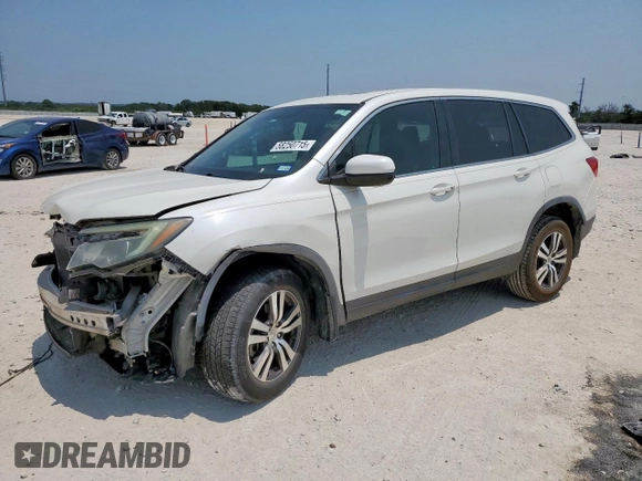 2016 Honda Pilot EX-L with VIN 5FNYF5H78GB018581, listed as a Copart auction lot 58250715 with 95,833 mi miles and Salvage title. Bid and sale history available at DreamBid. Image 1.