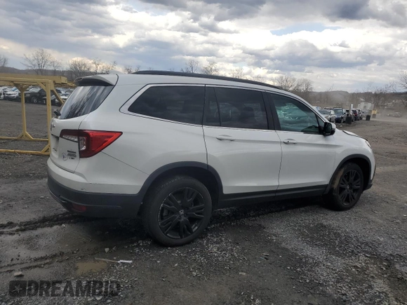 2022 Honda Pilot Special Edition with VIN 5FNYF6H2XNB052478, listed as a Copart auction lot 53262045 with 61,461 mi miles and Salvage Title. Bid and sale history available at carsss.com. Image 3.