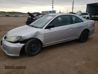 2005 Honda Civic LX with VIN 1HGEM22515L068975, listed as a Copart auction lot 52055435 with 206,058 mi miles and Salvage Title. Bid and sale history available at DreamBid. Image 1.