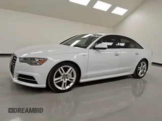 2016 Audi A6 Premium Plus with VIN WAUGFAFC7GN120053, listed as a Copart auction lot 59774875 with 64,798 mi miles and Clean title. Bid and sale history available at DreamBid. Image 1.