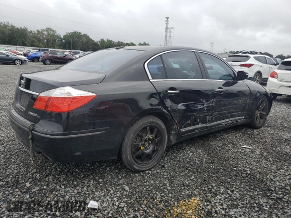 2009 Hyundai Genesis with VIN KMHGC46F19U045202, listed as a Copart auction lot 74543594 with 135,170 mi miles and Salvage Title. Bid and sale history available at carsss.com. Image 3.