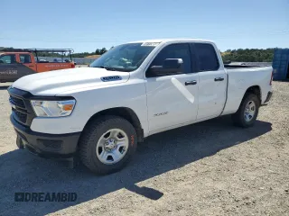 2021 Ram 1500 Tradesman z VIN 1C6RRFCG9MN697354, wystawiony jako Copart lot #59111385 z przebiegiem 128 237 mil mil oraz Czysty tytuł • Clean title. Historia ofert i sprzedaży dostępna na DreamBid. Obrazek 1.