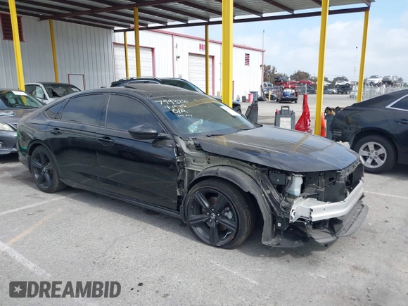 2024 Honda Accord Sport-L with VIN 1HGCY2F74RA047952, listed as a IAAI auction lot 42247379 with Not provided miles and . Bid and sale history available at DreamBid. Image 1.