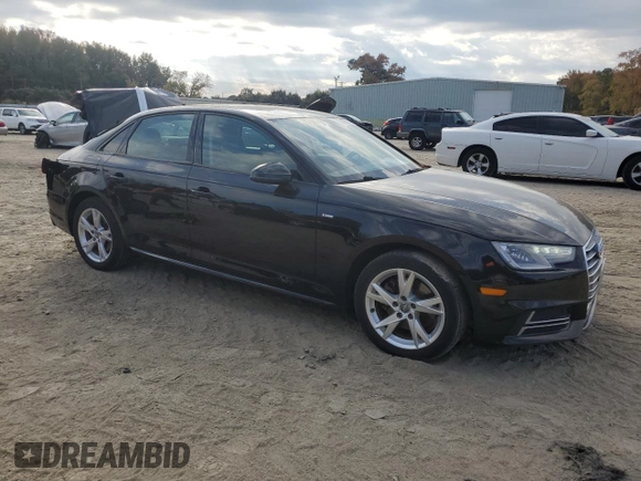 2018 Audi A4 Premium with VIN WAUKMAF40JA115039, listed as a Copart auction lot 79622144 with 57,020 mi miles and Salvage Title. Bid and sale history available at carsss.com. Image 4.