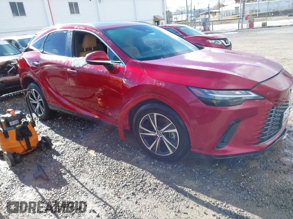 2024 Lexus RX 350h z VIN 2T2BBMCA9RC035892, wystawiony jako IAAI lot #40589872 z przebiegiem 8 434 mil mil oraz . Historia ofert i sprzedaży dostępna na DreamBid. Obrazek 1.