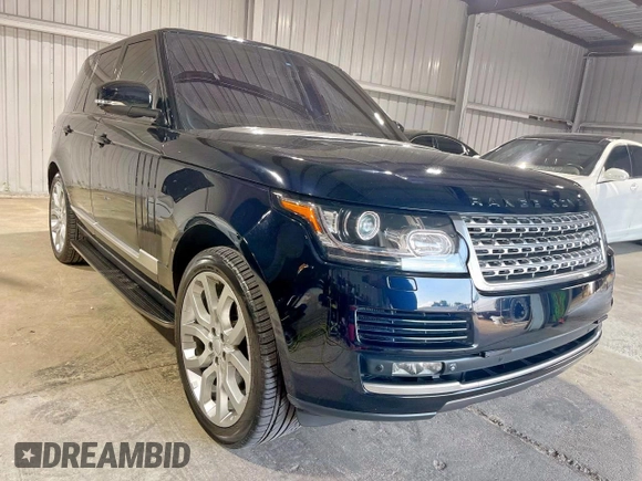 2014 Land Rover Range Rover Supercharged with VIN SALGS2TF6EA155229, listed as a Copart auction lot 62614735 with 95,369 mi miles and Salvage title. Bid and sale history available at DreamBid. Image 1.