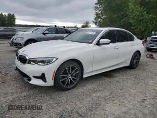 2021 BMW 3 Series 330i xDrive z VIN 3MW5R7J01M8C09484, wystawiony jako Copart lot #59128455 z przebiegiem 43 059 mil mil oraz Szkoda całkowita • Salvage title. Historia ofert i sprzedaży dostępna na DreamBid. Obrazek 1.