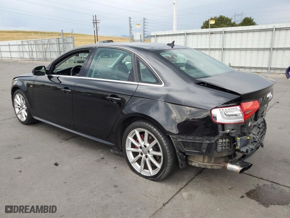 2015 Audi A4 Premium Plus with VIN WAUFFAFL8FN017489, listed as a Copart auction lot 66191614 with 0 mi miles and Salvage Title. Bid and sale history available at carsss.com. Image 2.