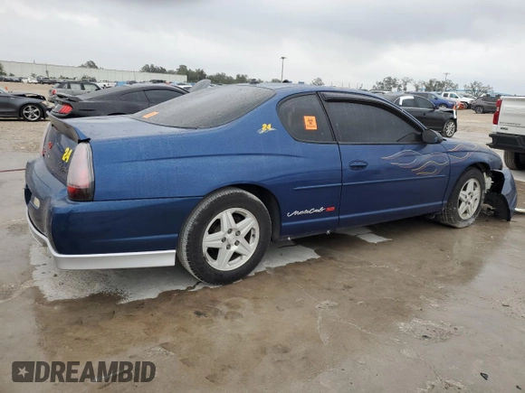 2003 Chevrolet Monte Carlo SS with VIN 2G1WX15K539338082, listed as a Copart auction lot 81470164 with 0 mi miles and Salvage Title. Bid and sale history available at carsss.com. Image 3.