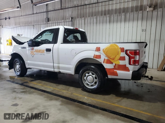 2019 Ford F-150 XL with VIN 1FTMF1CB5KKE68610, listed as a Copart auction lot 57158525 with Not provided miles and Salvage title. Bid and sale history available at DreamBid. Image 2.
