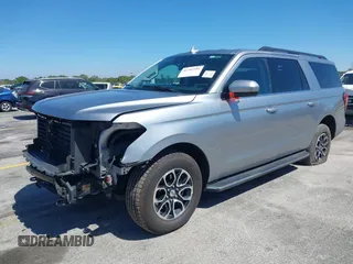 2023 Ford Expedition Max XLT with VIN 1FMJK1J86PEA03874, listed as a IAAI auction lot 41742291 with 45,822 mi miles and . Bid and sale history available at DreamBid. Image 2.