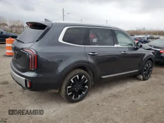 2023 Kia Telluride SX with VIN 5XYP54GC6PG380134, listed as a Copart auction lot 82046514 with 17,720 mi miles and Salvage title. Bid and sale history available at DreamBid. Image 3.