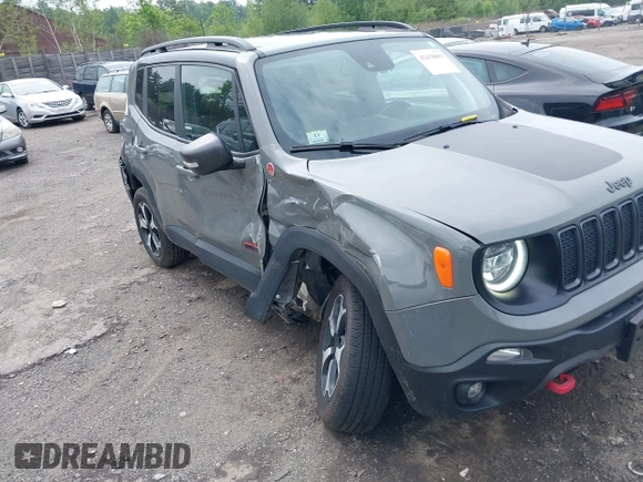 2021 Jeep Renegade Trailhawk with VIN ZACNJDC12MPM56979, listed as a IAAI auction lot 42438891 with 66,926 mi miles and . Bid and sale history available at DreamBid. Image 6.
