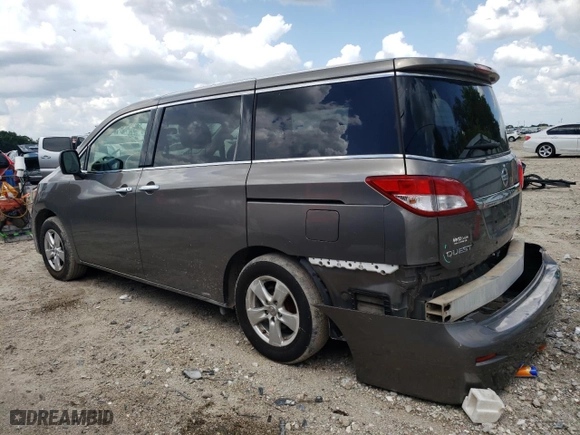2015 Nissan Quest S with VIN JN8AE2KP3F9128253, listed as a Copart auction lot 63335574 with 81,780 mi miles and Salvage Title. Bid and sale history available at carsss.com. Image 2.